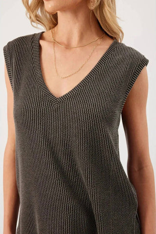 Kylie Paige - Kalina Charcoal Top