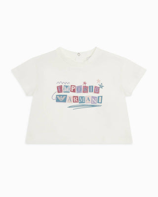 Armani - Baby Girl T Shirt Colorful Logo Graphic