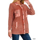 Zenana - Women's Tori Waffle Knit Acid Wash Shacket
