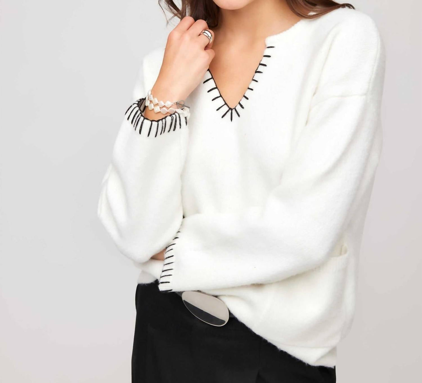 Fifteen Twenty - Mel Edge Stitch Sweater