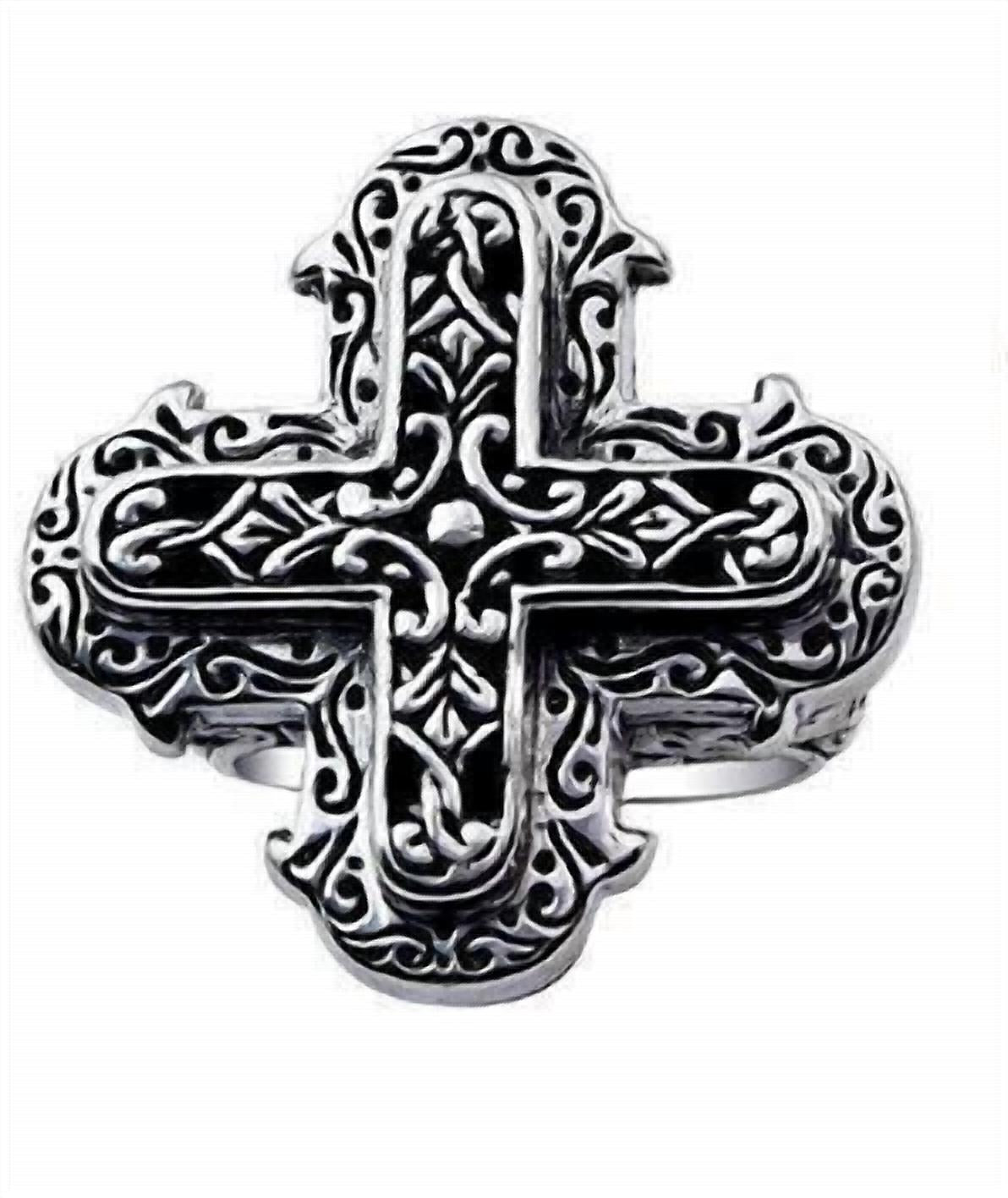 Bali - Women's Cross Shape Scroll Statement