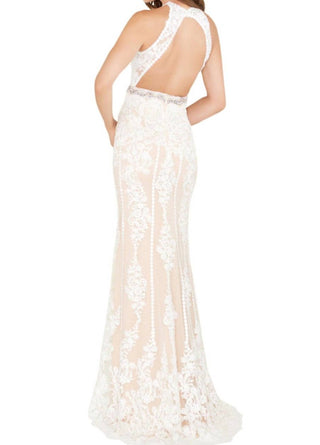 Mac Duggal - Risque Sheer Embroidered Gown