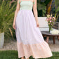 In February - Sherbert Striped Shoulder Tie Maxi Dress