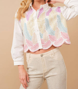 Blue B - Aurora Metallic Embroidery Shirt