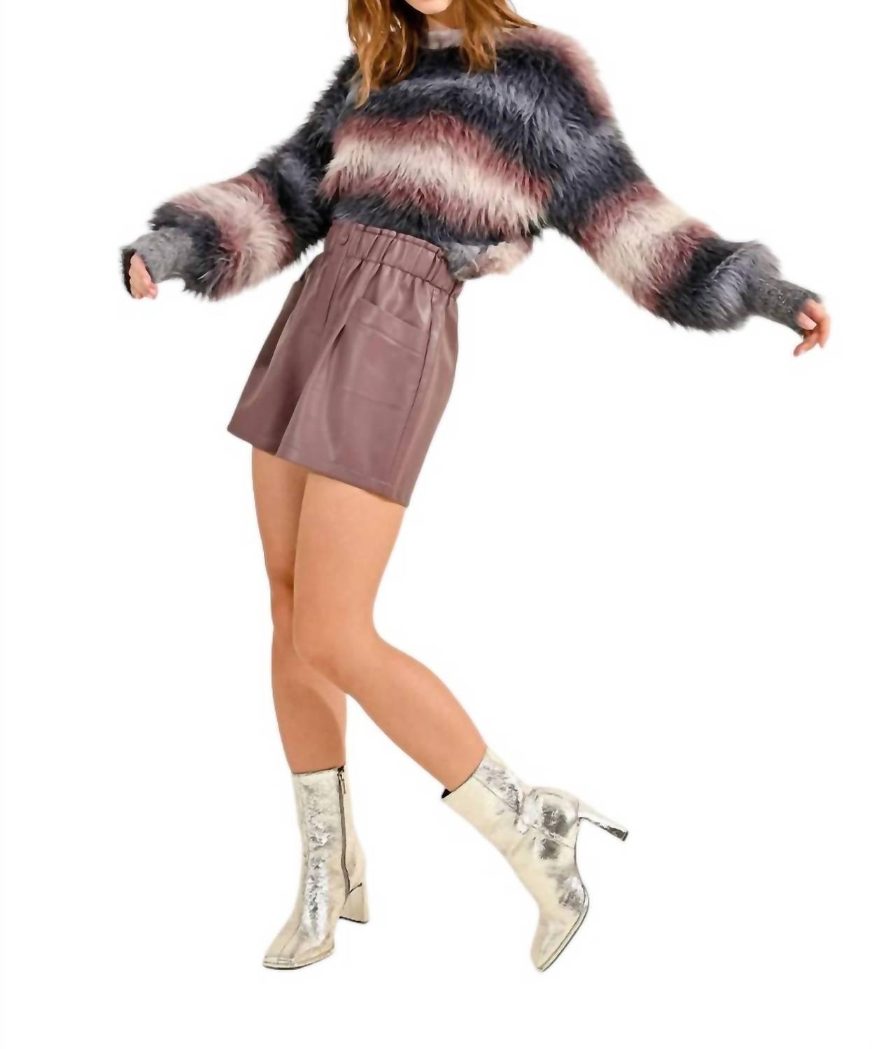 Molly Bracken - Faux Leather Shorts
