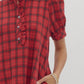 Entro - Plaid Buttoned Mini Dress