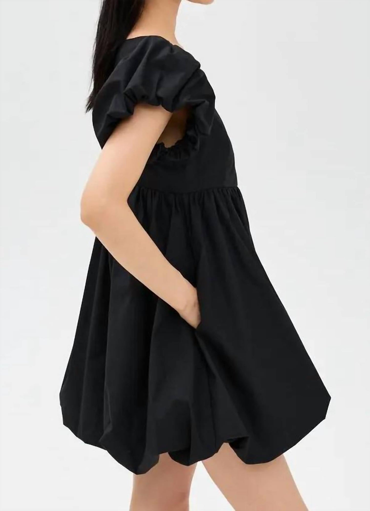 2.7 August Apparel - Bubble Scoop Neck Mini Dress
