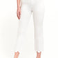 1822 Denim - Scallop High Waisted Crop Straight Leg Jean