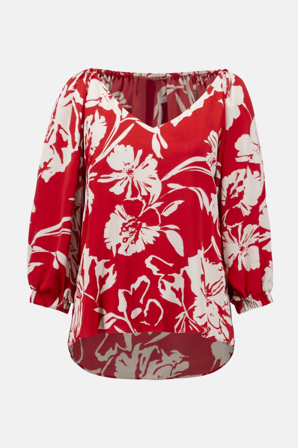 Joseph Ribkoff - Satin Floral Print Straight Top