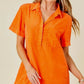 Day + Moon - Washed Denim Shirt Mini Dress