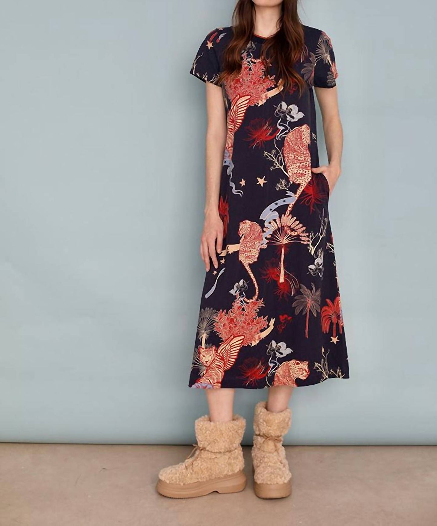 Las Sureñas - Toile De Jouy Jersey Long Dress