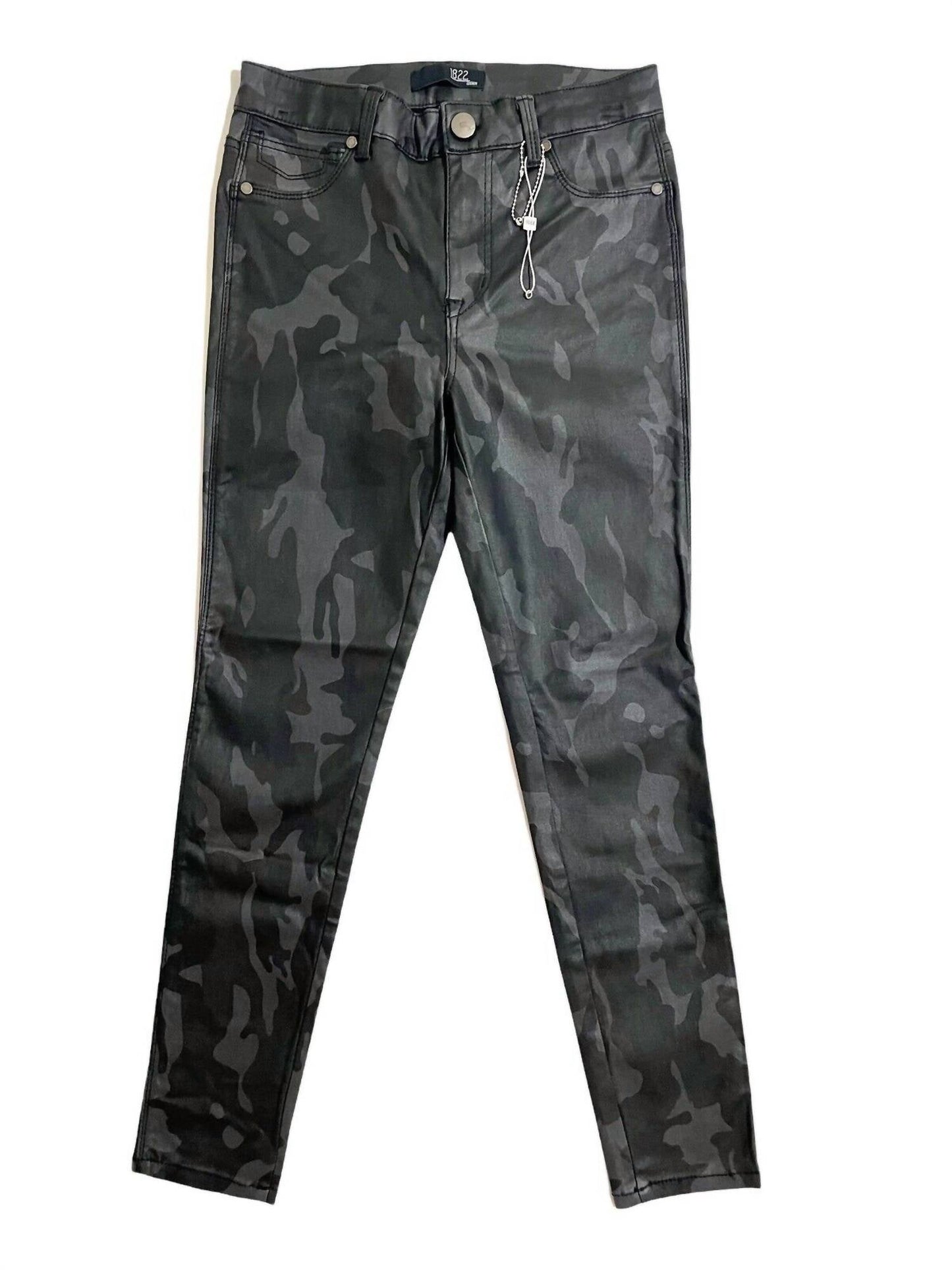 1822 Denim - Women's Camo Coated Skinny Ankle Jeans