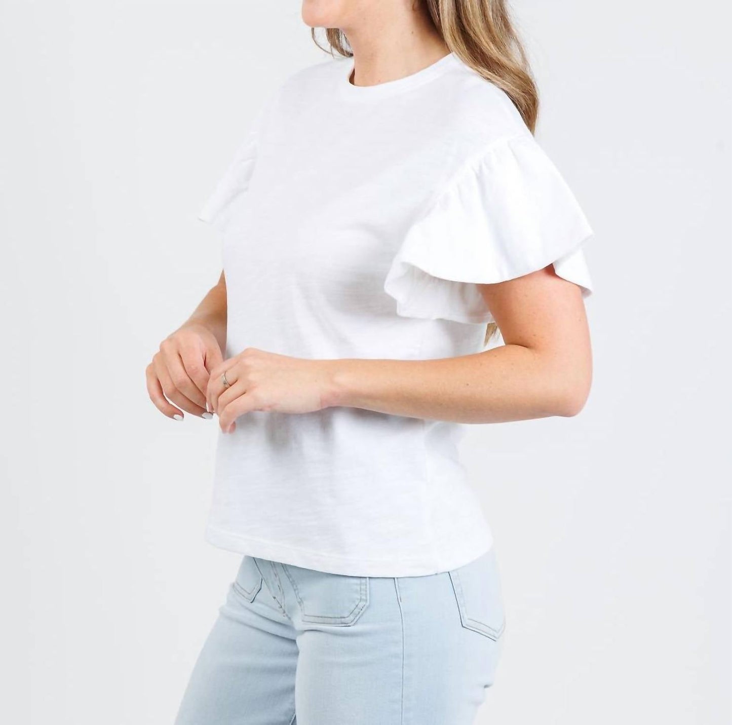 Nation Ltd - Women's Camille Ruffle Sleeve Top