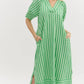 Entro - Stripe Midi Dress
