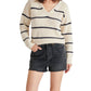 Steve Madden - Kaitlyn Long Sleeve Striped Sweater