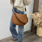 Jen & Co. - Raquel Whipstitch Trim Saddle Bag