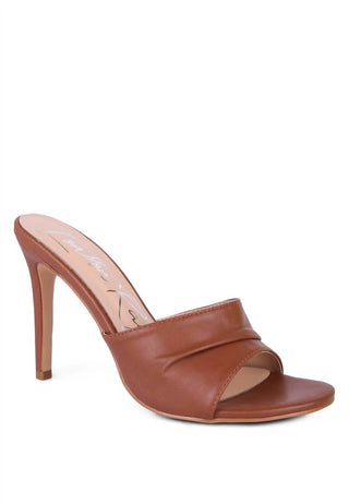 Rag Company - Women's Pleated Strap High Heal Sandal