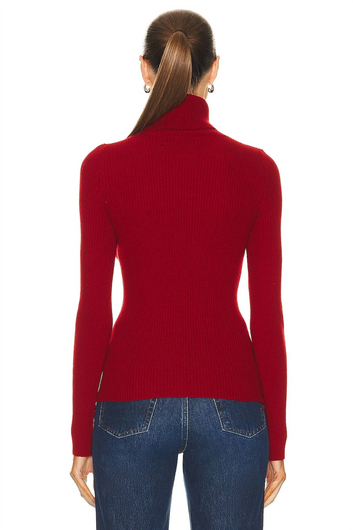 Enza Costa - CASHMERE RIB TURTLENECK SWEATER