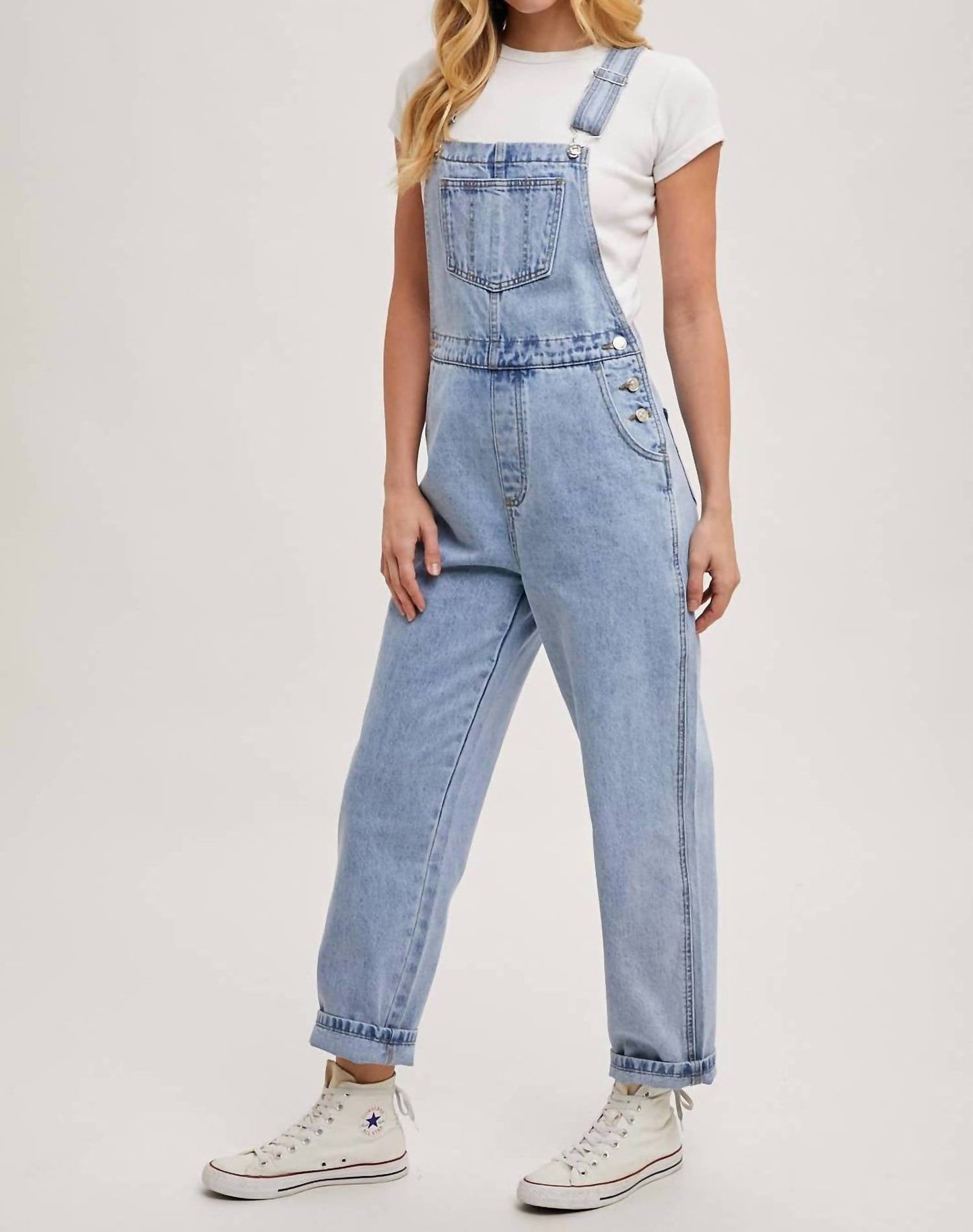 Bluivy - Denim Straight leg Overalls