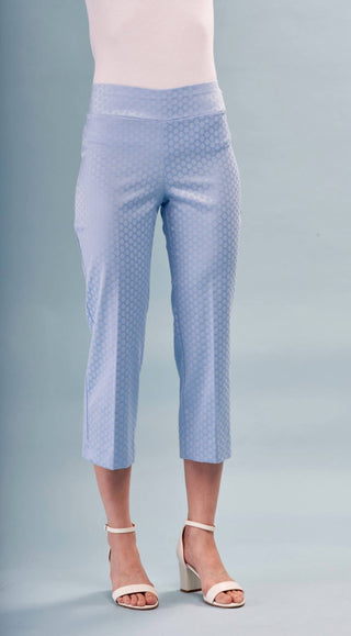 Insight - Cropped Modern Bootcut Printed Techno Pants