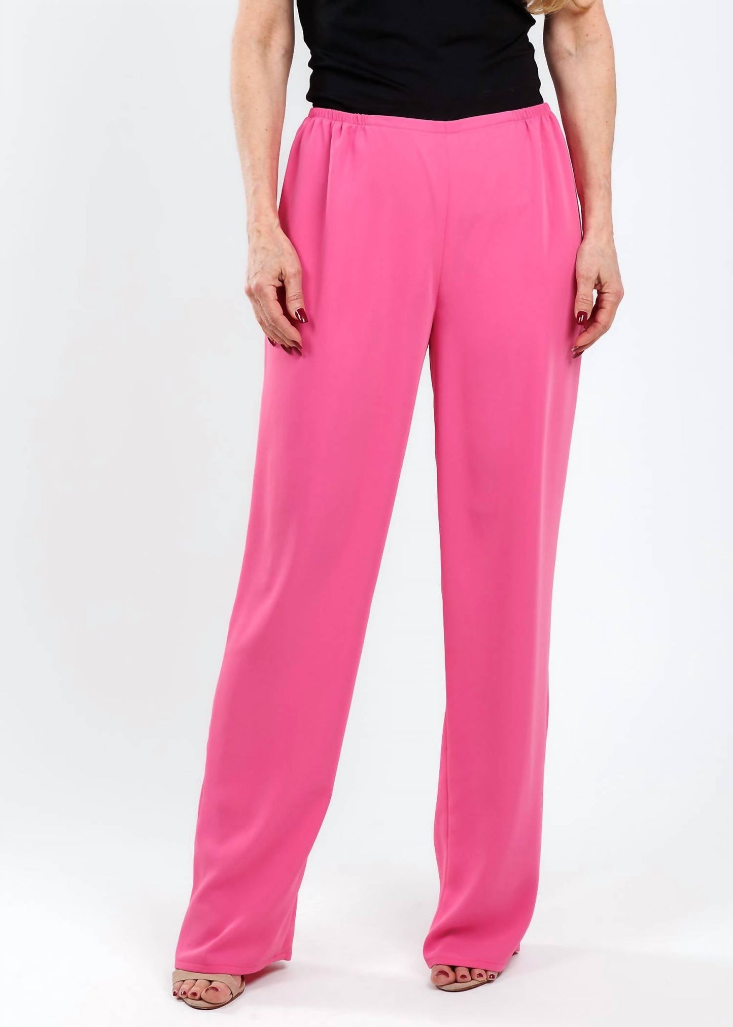 Caroline Rose - Women's Matte Crepe Straight Leg Pants