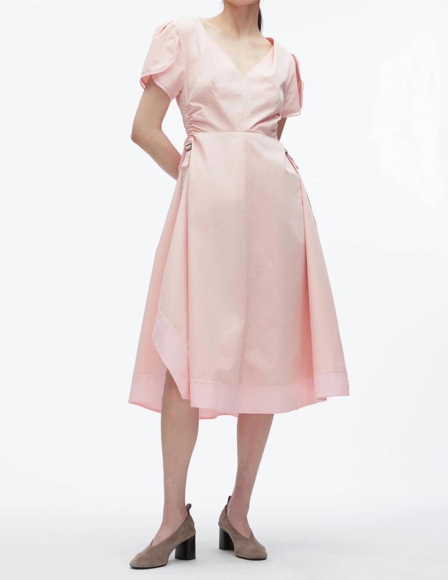 3.1 Phillip Lim - Tulip Sleeve V Neck Midi Dress