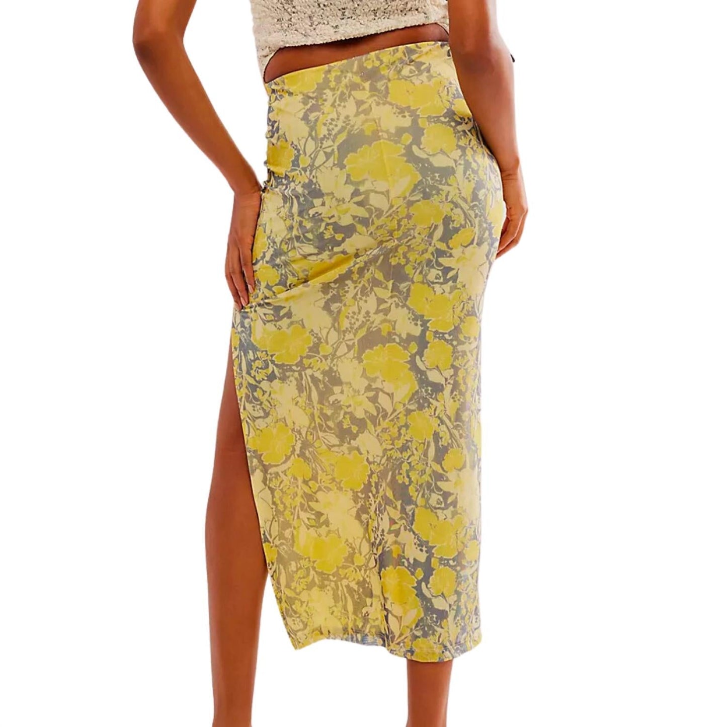 Free People - Rosalie Mesh Midi Skirt