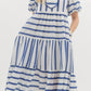 Entro - Striped Midi Dress