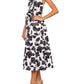 Carolina Herrera - Women's Floral Halter Tie Waist Midi Dress