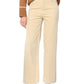 La Miel - Women's Corduroy Straight Leg Cropped Pants