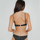 Gigizara - Abalone Shimmer Plunge Bikini Top Underwire Support & Gold Clasp