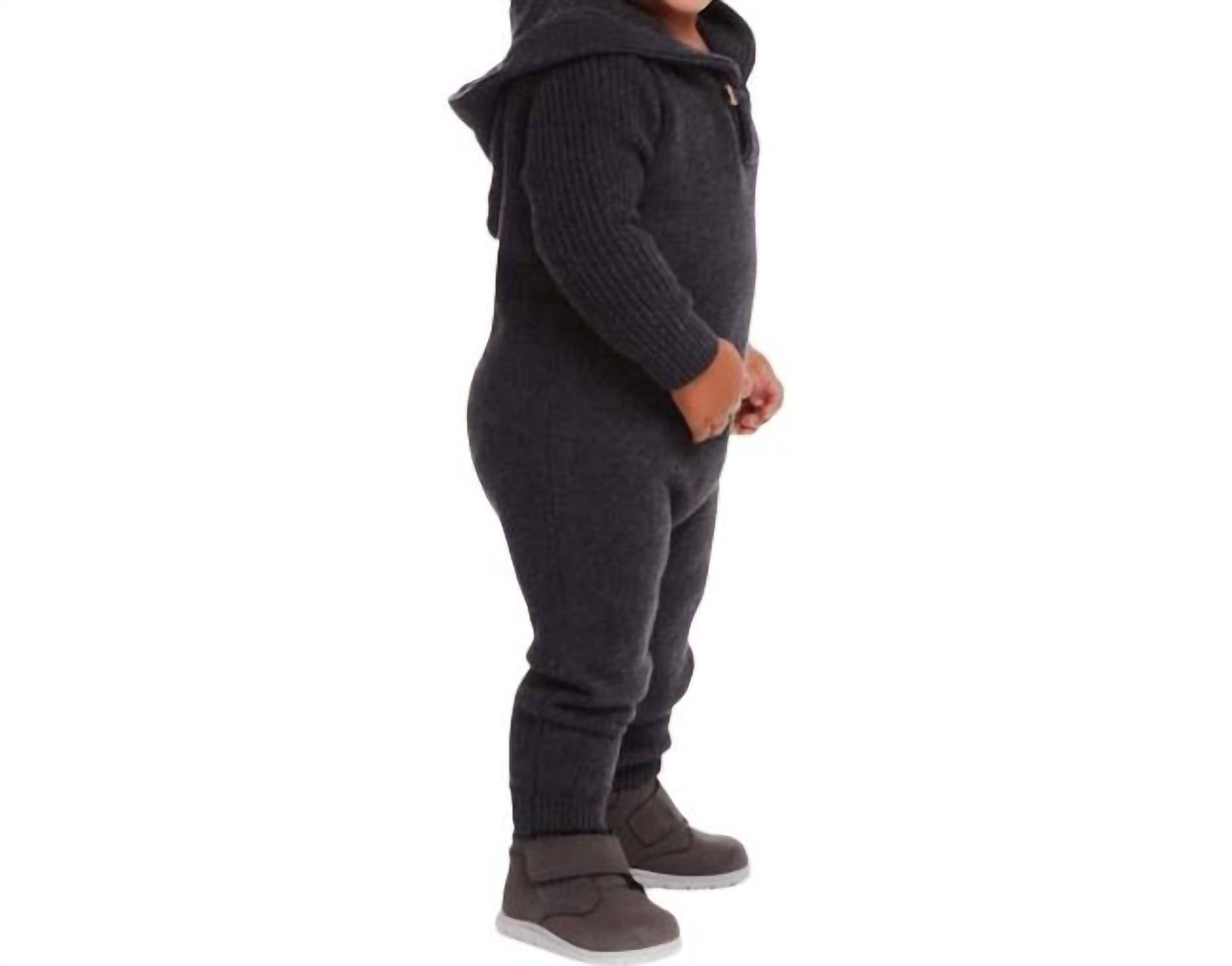 Andy & Evan - Hooded Toggle Sweater Romper
