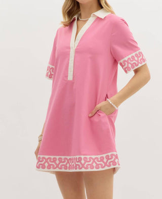 Entro - Collared Mini Dress