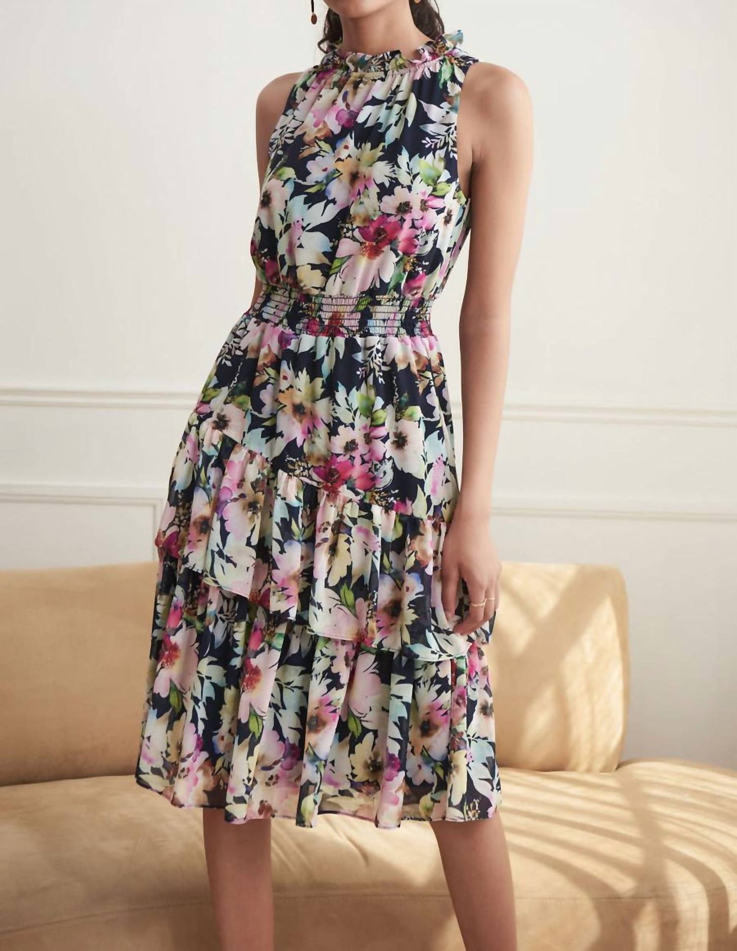Joseph Ribkoff - Floral Halter Dress