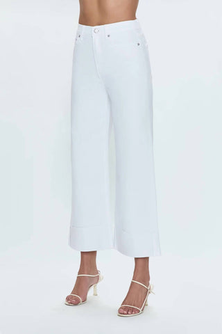 Pistola - Lana Crop With Cuff High Rise Ultra Wide Leg Jean