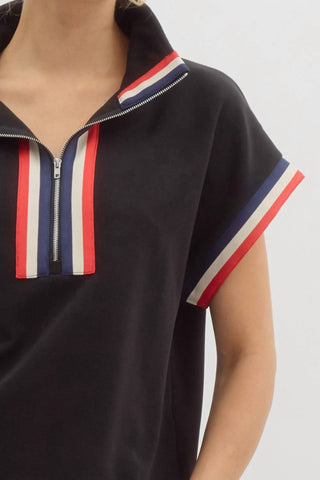 Entro - Racing Stripes Half Zip Top