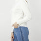 Frank Lyman - Embellished Mock Neck Knit Sweater