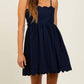 Pinkblush - Scallop Edge Cutout Tie Back Mini Dress