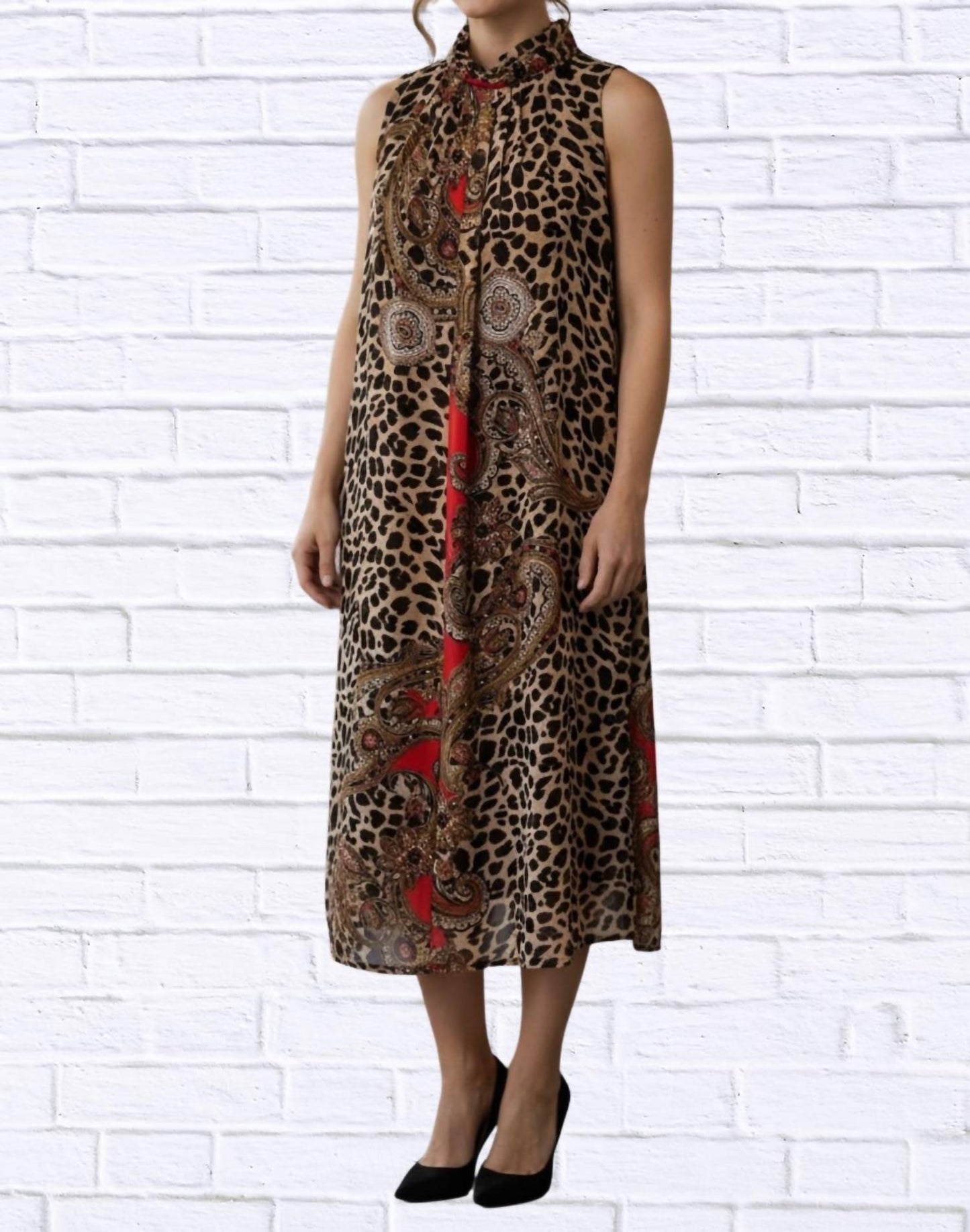 Diva Usa - Print Sleeveless Maxi Dress