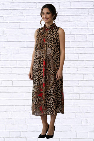 Diva Usa - Print Sleeveless Maxi Dress