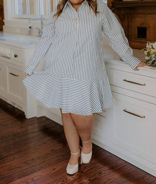 Entro - Striped Shirt Dress