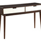 Christa - Sofa Table - White / Espresso