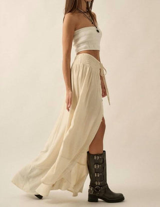 Promesa - Front Slit Crepe Maxi Skirt