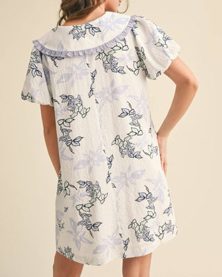 &Merci - Floral Bubble Sleeve Dress