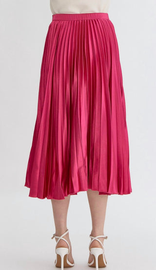 Entro - Party Starter Metallic Pleated Skirt