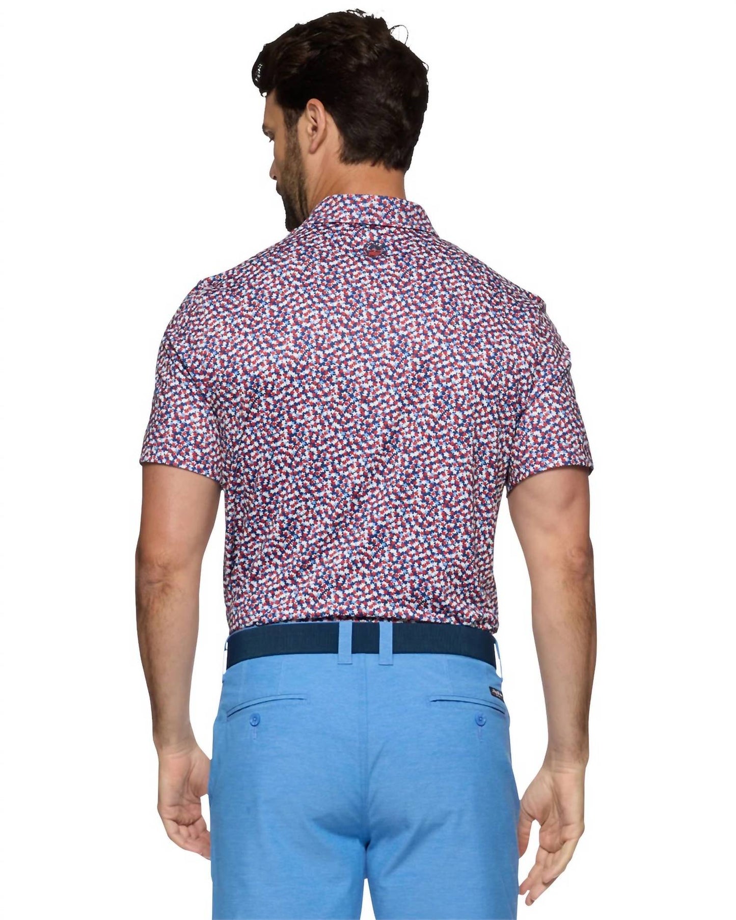 Flags & Anthem - Winfield Multi Star Short Sleeve Performance Polo