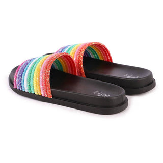 Lola + The Boys - Girls Glitter Rainbow Slides