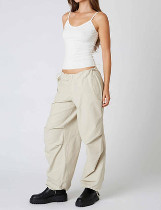 Cotton Candy - Drawstring Detail Parachute Pant