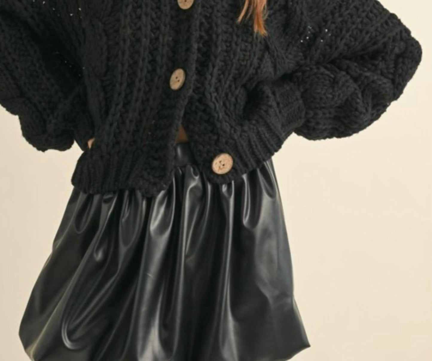 Klesis - Chunky Knit Oversized Cardigan