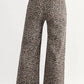Aapparella - Frayed Edge Wide Leg High Waist Jeans